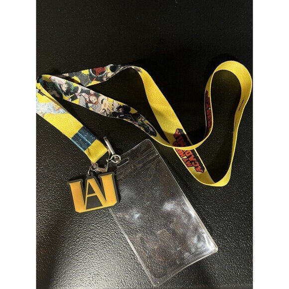 My Hero Academia Chibi Heroes Lanyard with ID Holder and UA High Charm - Picture 3 of 3